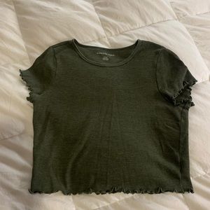 American Eagle Green Crop Top